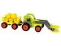 Preview: Goki Holztraktor mit Greifer, Heuwagen und 5 Holzballen