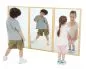 Preview: 3 wall-mounted distorting mirrors with happy children Preview: 3 wall-mounted distorting mirrors with happy children