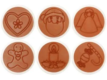 Riesenstempel Weihnachten 6er Set mit unterschiedlichen Motiven Riesenstempel Weihnachten 6er Set mit unterschiedlichen Motiven