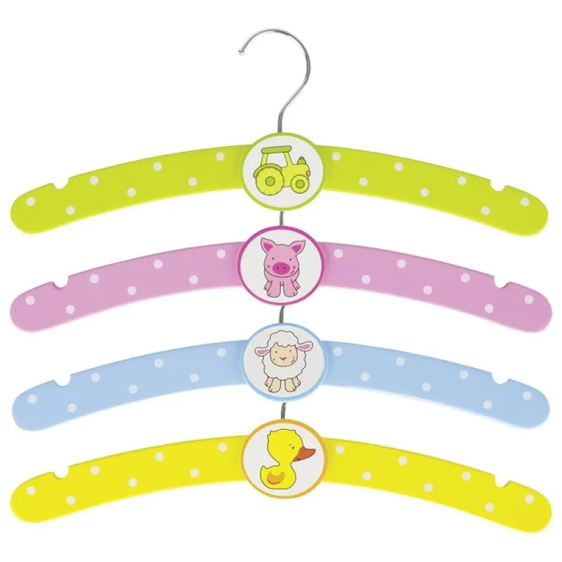 Kleiderbügel Bauernhof 4 verschiedene Farben Kleiderbügel Bauernhof 4 verschiedene Farben