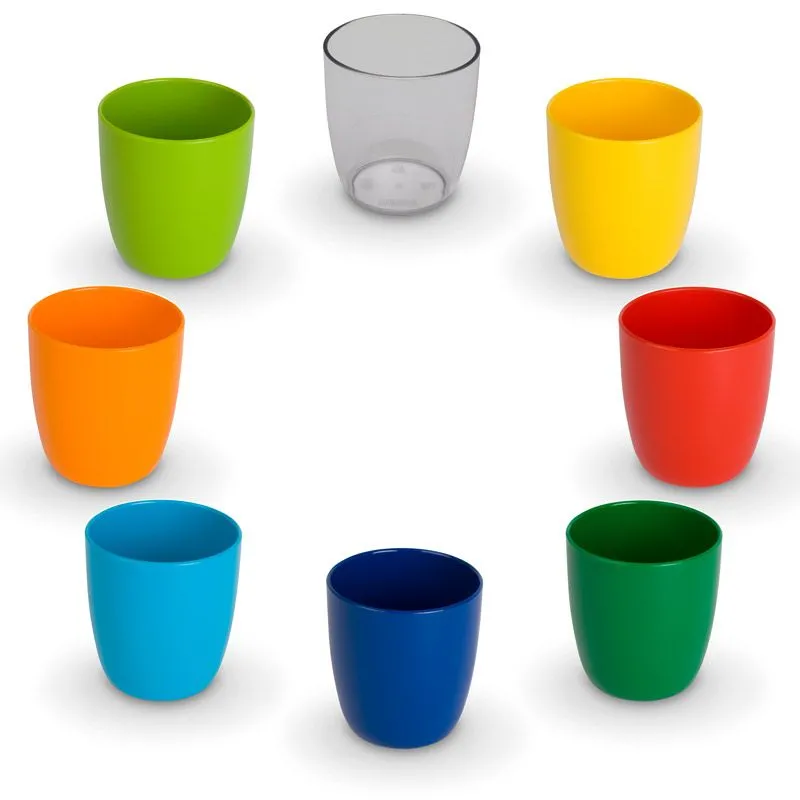 Children's cup 300ml pc Available in 7 bright colors and transparent clear