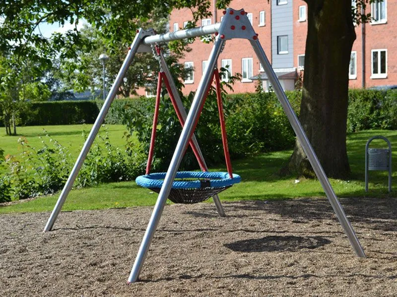 Vogelnestschaukel 120 komplett mit Fallschutz aus Kies