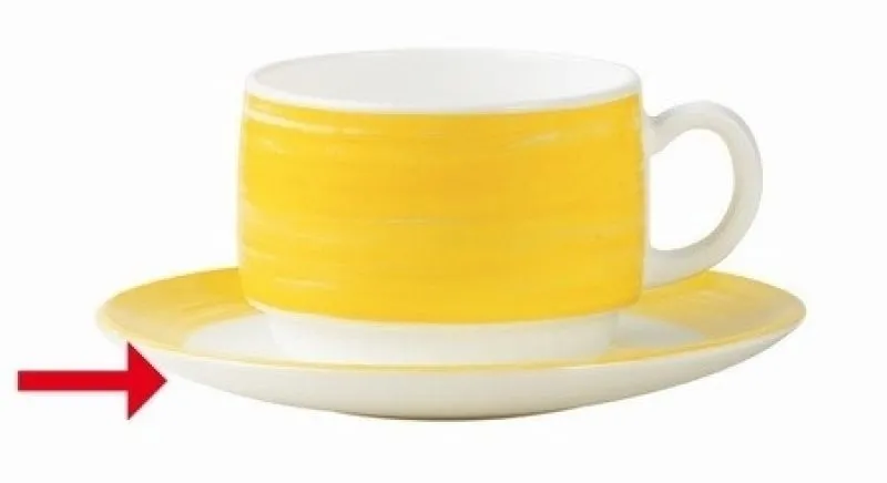 Kaffeeuntertasse Brush gelb Kaffeeuntertasse Brush gelb