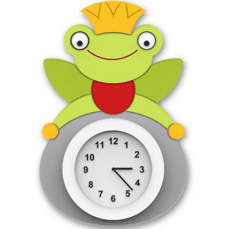 Wanduhr Frosch Froschkönig auf der Uhr Wanduhr Frosch Froschkönig auf der Uhr