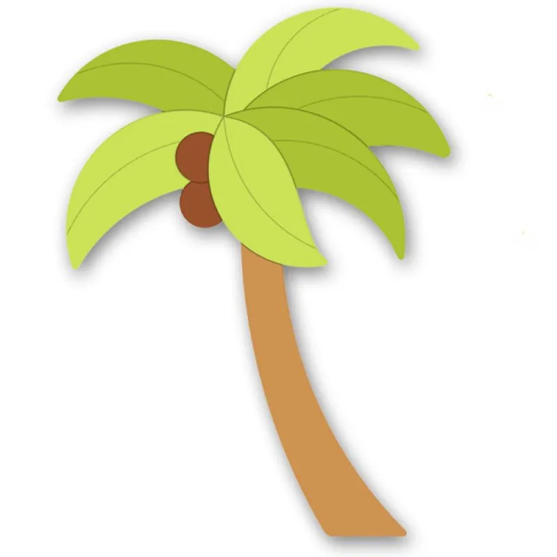 Wall Decorations Palm Tree with Coconuts