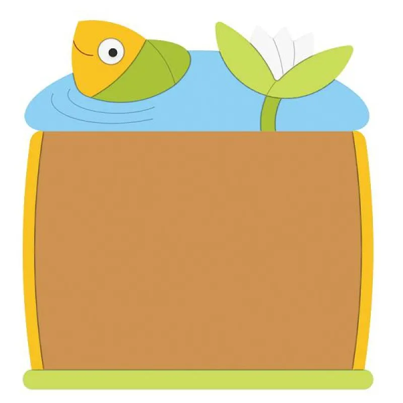 Korktafel Fisch-Bild1-Fisch mit Seerose Korktafel Fisch-Bild1-Fisch mit Seerose