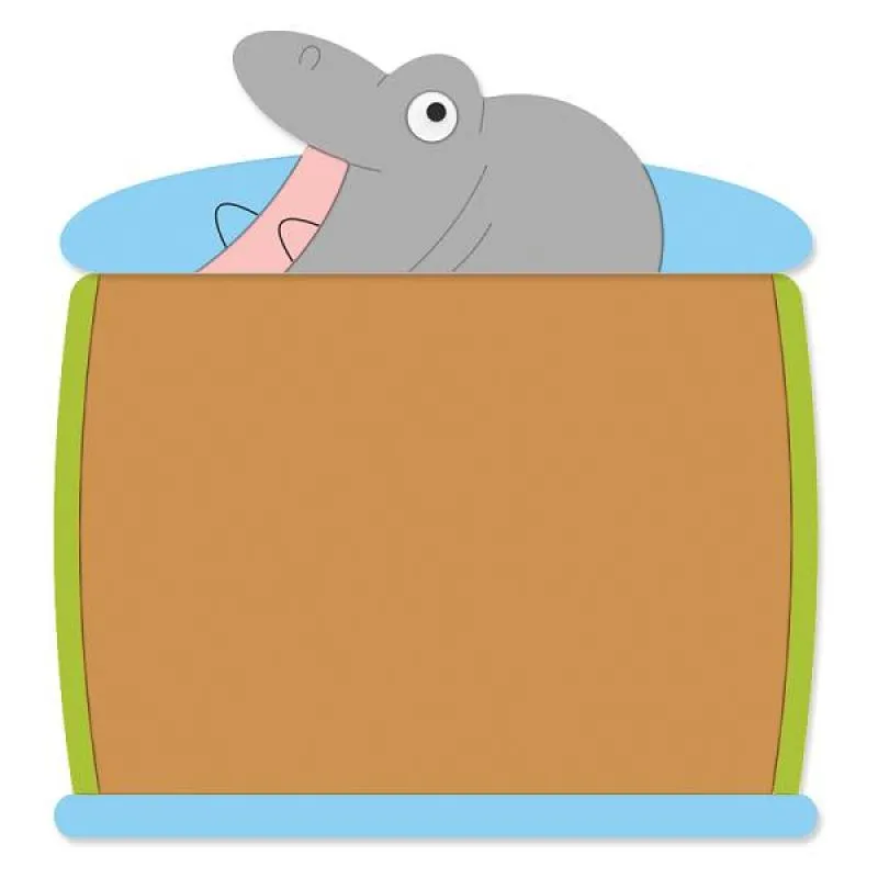 Korktafel Nilpferdchen-Bild1-Nielpferd mit geöffnetem Maul Korktafel Nilpferdchen-Bild1-Nielpferd mit geöffnetem Maul