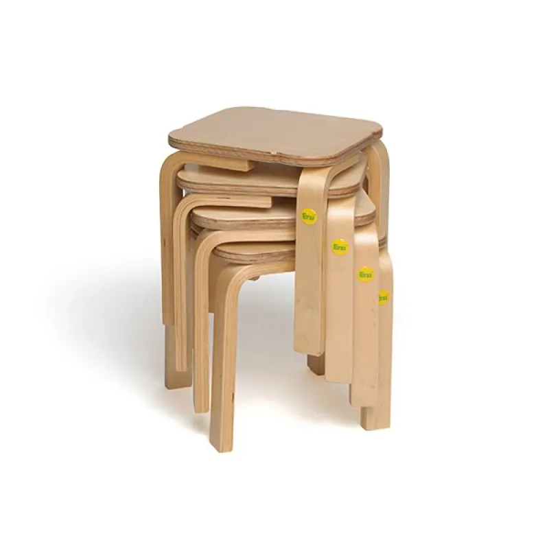 Children's stool made of birkoplex 30cm-stacked Children's stool made of birkoplex 30cm-stacked
