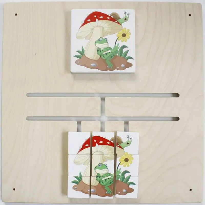 Labyrinthpuzzle-Frosch und Pilz Labyrinthpuzzle-Frosch und Pilz