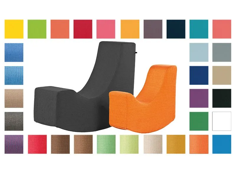 Read rocker seat in 2 sizes and 2 fabrics Read rocker seat in 2 sizes and 2 fabrics