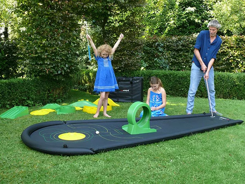 Airtrack mini golf course lots of fun for young and old Airtrack mini golf course lots of fun for young and old