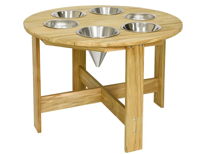 Outdoor round experimental and sand play table Outdoor round experimental and sand play table