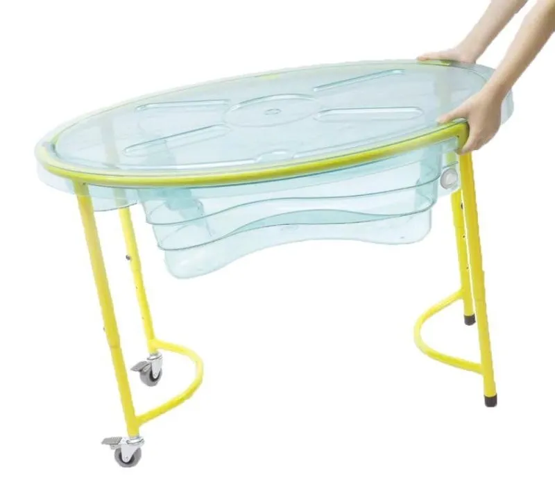 Sand- und Wasserspieltisch, Klarsicht mit Rollen für den einfachen Transport Sand- und Wasserspieltisch, Klarsicht mit Rollen für den einfachen Transport