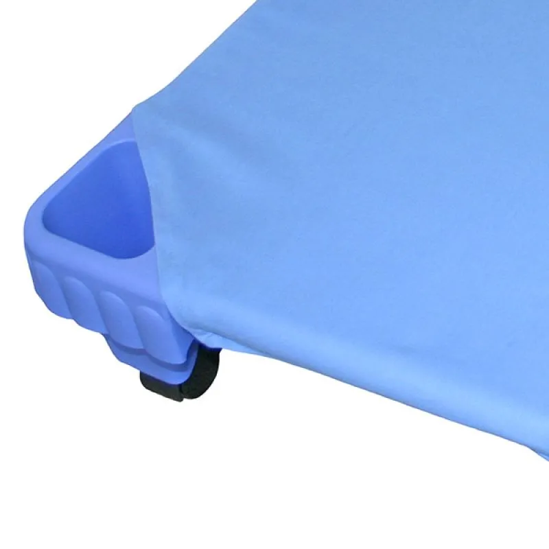 Fitted sheet for stackable children's bed