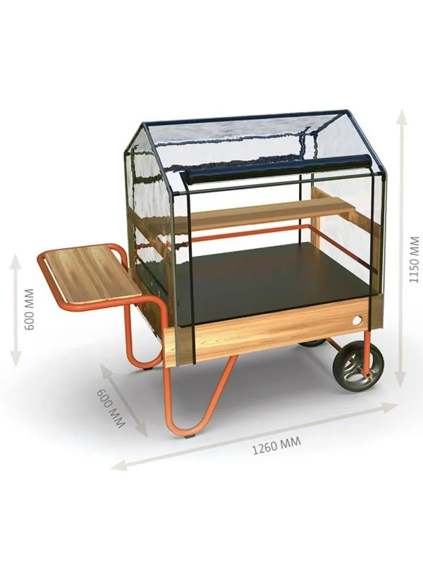 Mobile greenhouse by Beleduc dimensions Mobile greenhouse by Beleduc dimensions