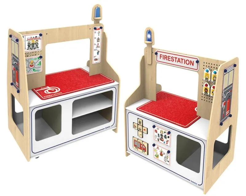 Role play furniture Twin Station as fire brigade on both sides