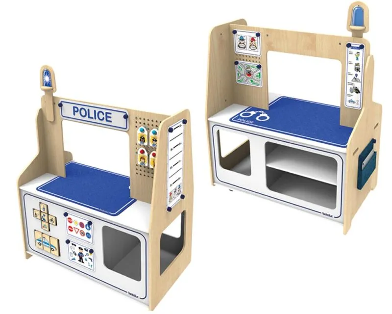 Role play furniture Twin Station as police on both sides