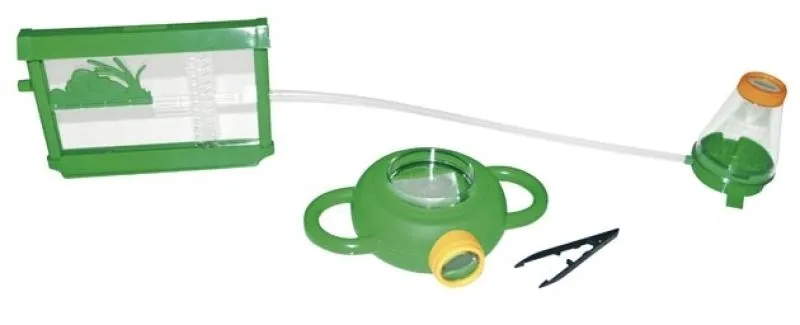 Ameisenfarm mit 2-Wege-Lupe und Pinzette