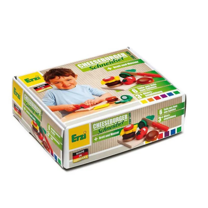 Cutting set cheeseburger packaging