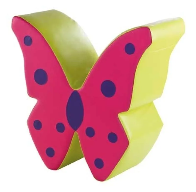 Designsitzelement Märchenwald Schmetterling Krippe Pink