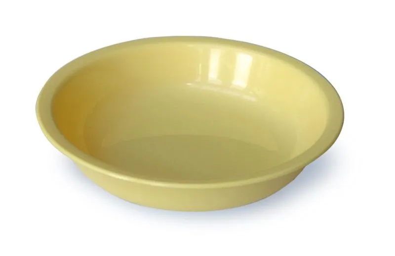 Tiefer Teller gelb (pastell) aus Polypropylen