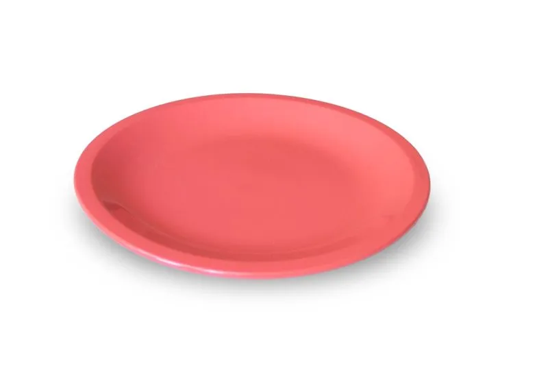 Plate flat orange pastel PP Plate flat orange pastel PP