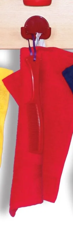 Handle comb with hole red