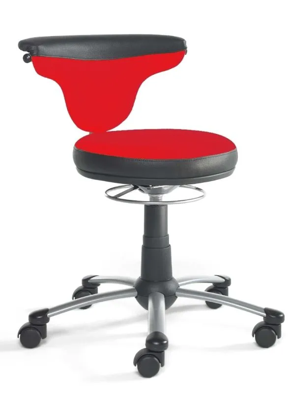 KM205142_Bild1-Drehhocker TorroSit Duo rot/schwarz KM205142_Bild1-Drehhocker TorroSit Duo rot/schwarz