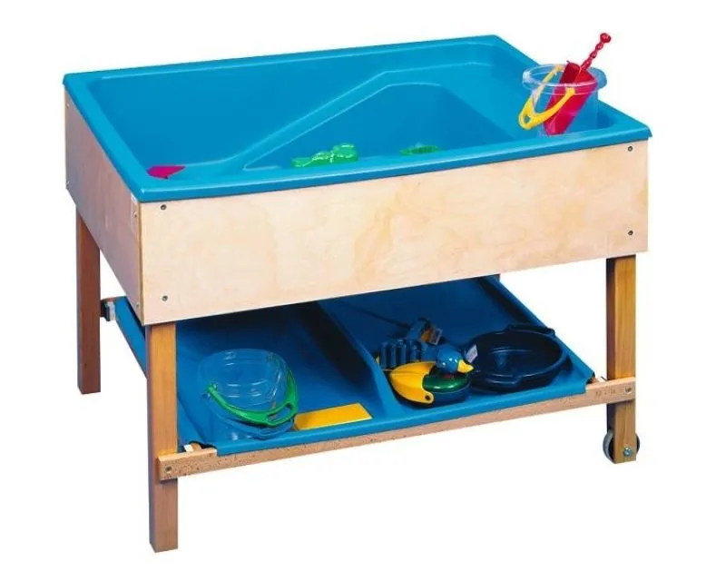 Sand-und-Wassertisch in massiver Ausführung für Kindertagesstätten und Kindergärten Sand-und-Wassertisch in massiver Ausführung für Kindertagesstätten und Kindergärten