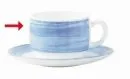 Coffee cup Brush light blue - 6 pcs.