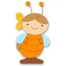 Wanddekoration Bienenmädchen Birte