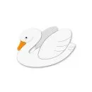Wanddekoration Schwan