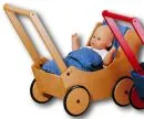 haba doll carriage natural